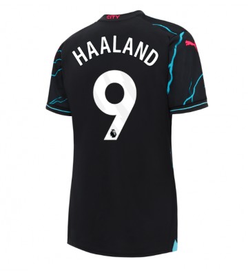 Manchester City Erling Haaland #9 Replika Tredjetrøje Dame 2023-24 Kortærmet